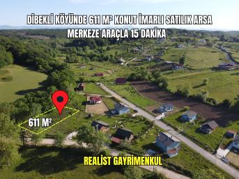 DİBEKLİ BÖLGESİNDE 611 M² MÜSTAKİL İMARLI SATILIK FIRSAT ARSA
