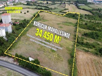 KORUCUK MAHALLESİNDE 34,450M² TİCARİ+KONUT İMARLI SATILIK ARSA
